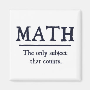 Math det enda subjekt som räknar magnet
