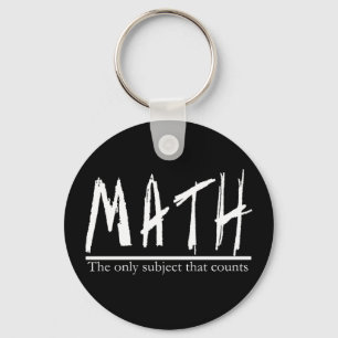 Math. Det enda subjekt som räknar. Mathvitsskämt Nyckelring