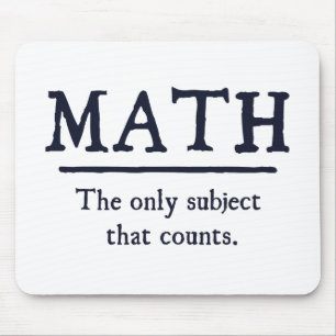 Math det enda subjekt som räknar musmatta