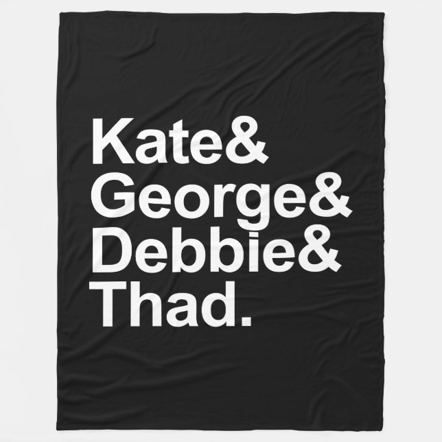 Math Detectives - Kate, George, Debbie och Thad Fleecefilt (Framsidan)