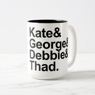 Math Detectives - Kate, George, Debbie och Thad Två-Tonad Mugg