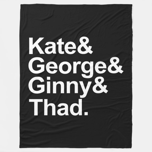 Math Detectives - Kate, George, Ginny och Thad Fleecefilt (Framsidan)