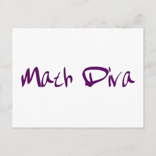 Math Diva Vykort