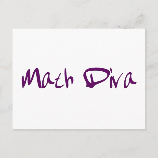 Math Diva Vykort (Framsida)
