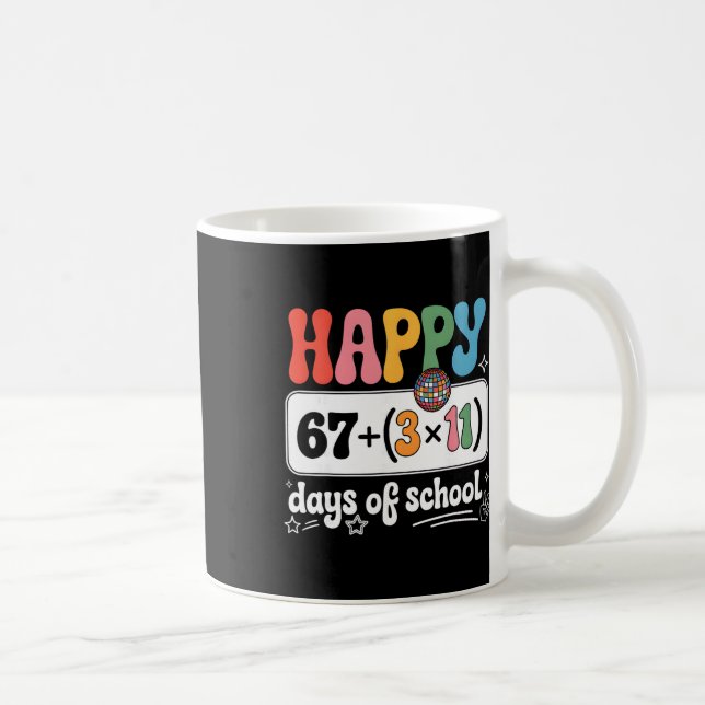 Math Ekvation 100:e Dag Lärar Groovy 100 Dagar Av Kaffemugg (Höger)