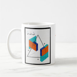 Math Equals Love 3D Pythagorean Theorem Mug Kaffemugg