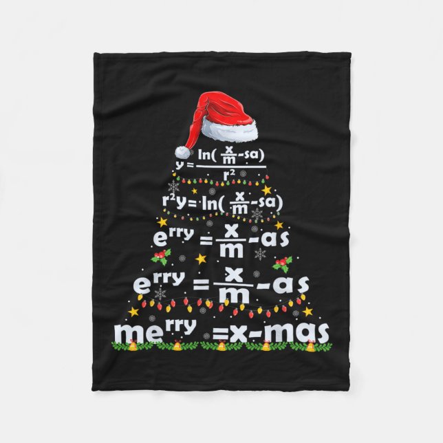 Math Equation Merry X-mas Funny Math Teacher Chris Fleecefilt (Framsidan)
