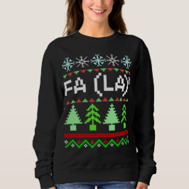 Math Fa La - jul Sång Ugly Sweater Stil T Shirt