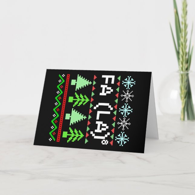 Math Fa La - Sång Ugly Sweater - jul Kort (Framsida)