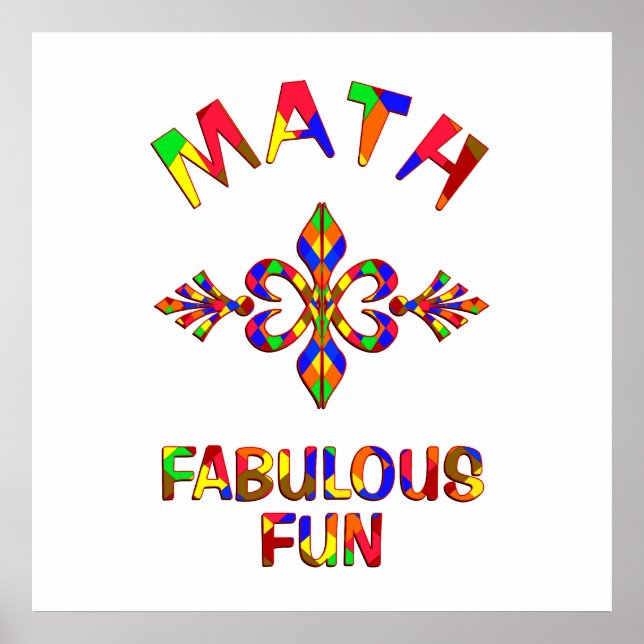 Math Fabulous Roligt Poster (Framsidan)
