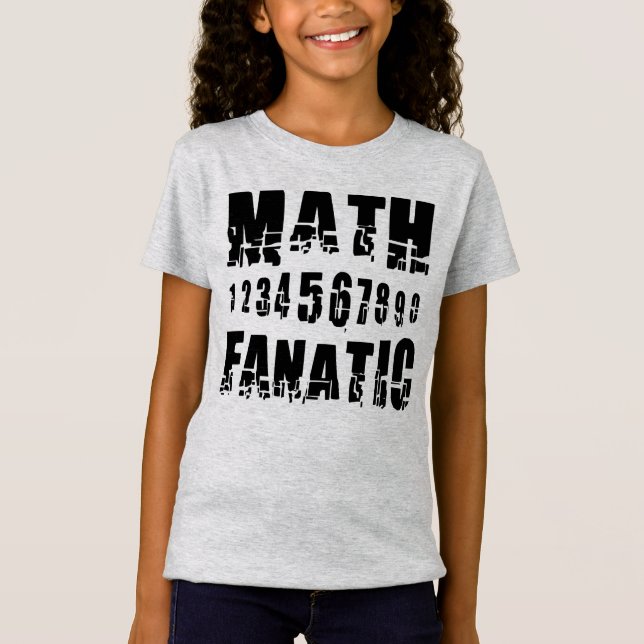 Math Fanatic T Shirt (Framsida)