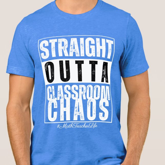 Math Favoritlärare Årets Citat Blå T Shirt (Skapare uppladdad)