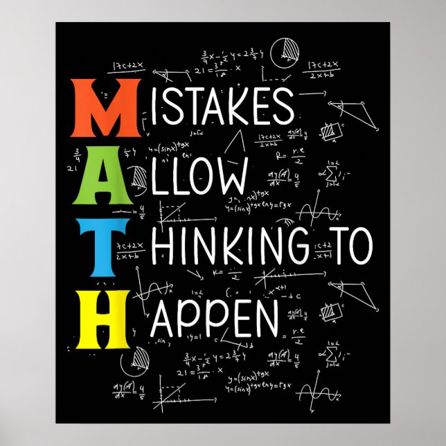MATH-fel gör det möjligt att tänka Poster (Framsidan)