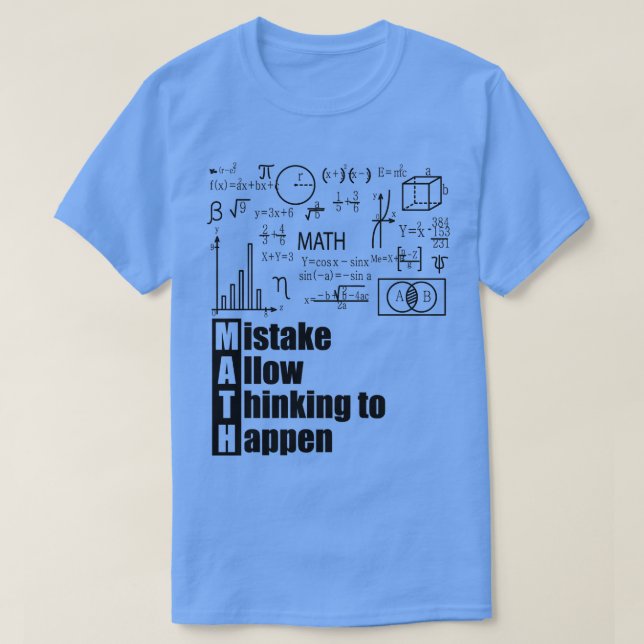 MATH-fel Tillåt att tankning inträffar T Shirt (Design framsida)