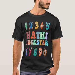 Math för barn Boys eller Girls Cute Monster Nummer T Shirt