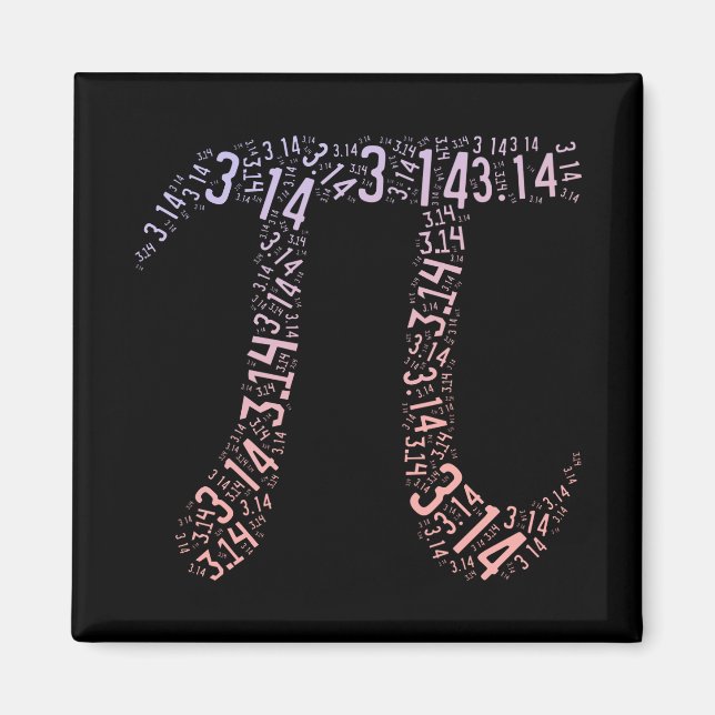 Math för övertoningssymboler för Pi-symbol | Lyckl Magnet (Framsidan)