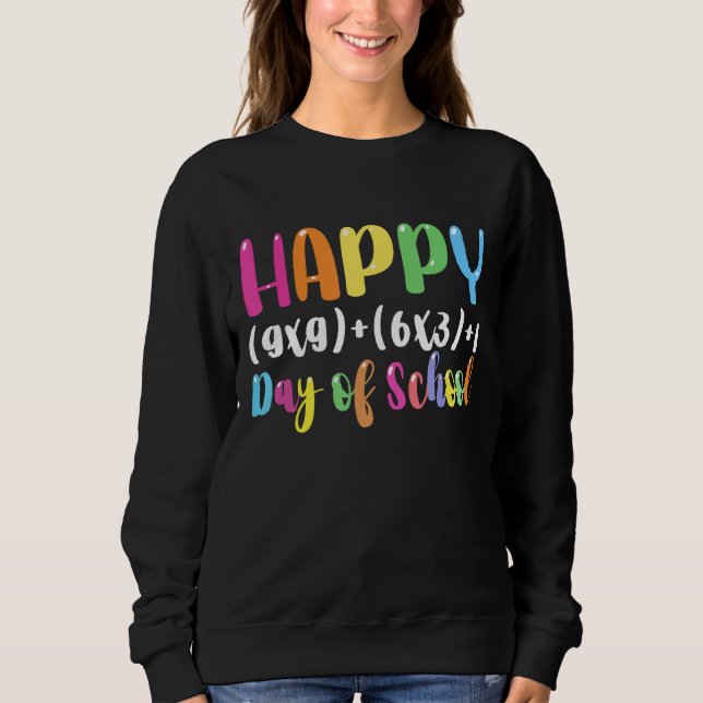 Math Formel 100 dagar för skollärare Boy Girl T Shirt (Framsida)