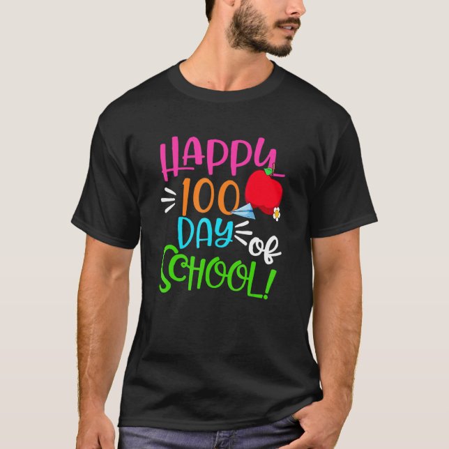 Math Formel 100 dagar för skollärare Boy Girl T Shirt (Framsida)