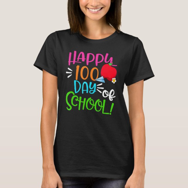 Math Formel 100 dagar för skollärare Boy Girl T Shirt (Framsida)