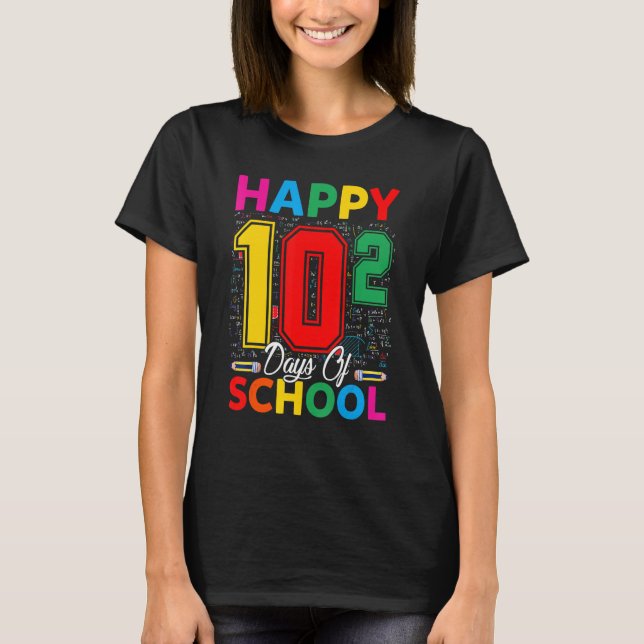 Math Formel Math Älskare 100 skoldagar 100 dagar T Shirt (Framsida)