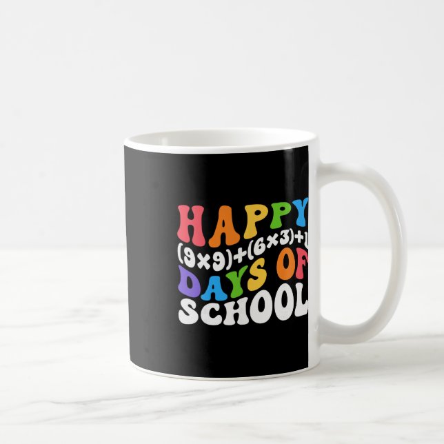 Math Formula 100 Days Of School Funny Math Teacher Kaffemugg (Höger)