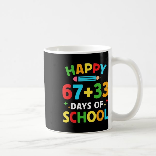Math Formula 100 Days Of School Funny Math Teacher Kaffemugg (Höger)