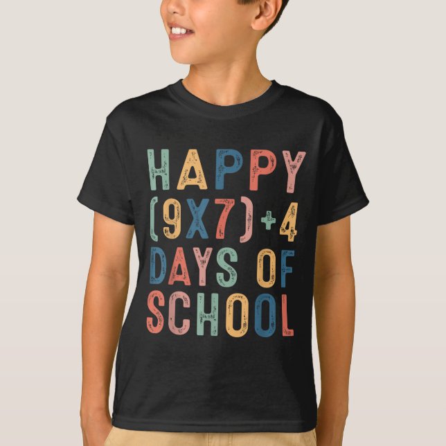 Math Formula 67 Days Of School Funny Math Teacher  T Shirt (Framsida)