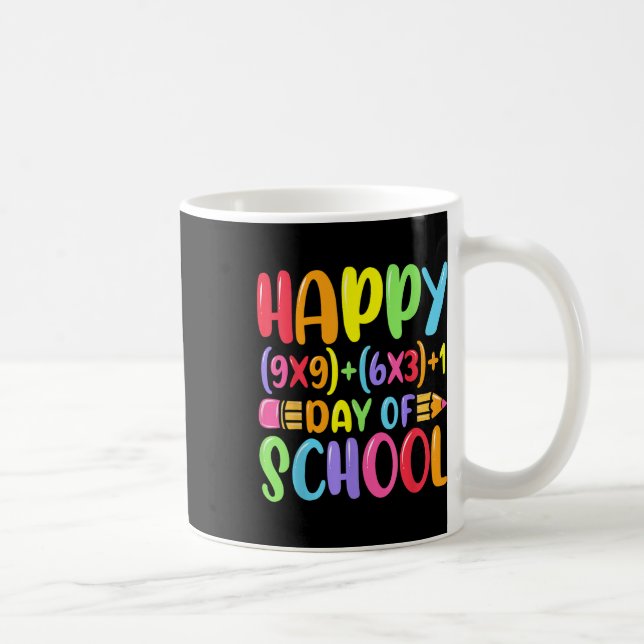 Math Formula Lycklig 100 dagar av skollärarmatur Kaffemugg (Höger)