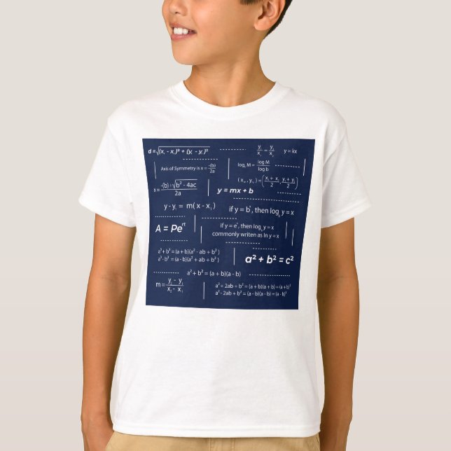 Math Formulas Chost Lakan T Shirt (Framsida)