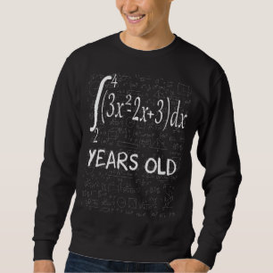 Math Geek 50 år gammal 50:e födelsedagsintegralkal Lång Ärmad Tröja