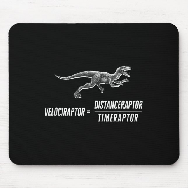 Math Geek Dinosaur Velociraptor Equation V2 Musmatta (Framsidan)