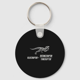 Math Geek Dinosaur Velociraptor Equation V2 Nyckelring