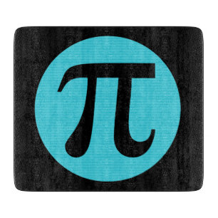 Math geek Pi-symbol, blå på svart