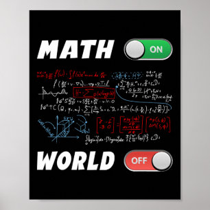 Math Geeks pi Day Math på världssidan utanför Fant Poster