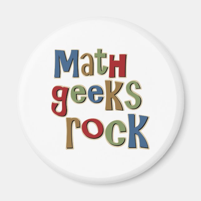 Math Geeks Sten Magnet (Framsidan)
