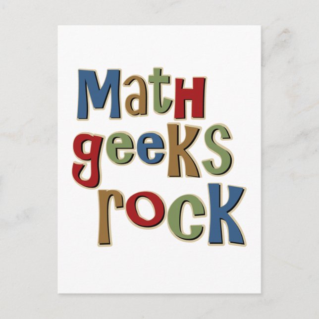 Math Geeks Sten Vykort (Framsida)