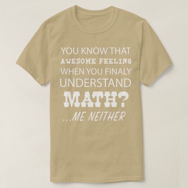 Math Gift-design i Fantastisk, som är den vanligas T Shirt (Design framsida)