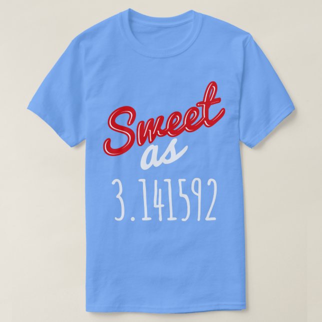 Math Gift Pi High School College Lärare T Shirt (Design framsida)