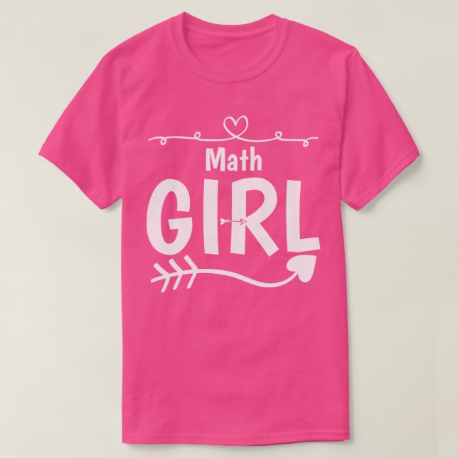 Math Girl T Shirt (Design framsida)