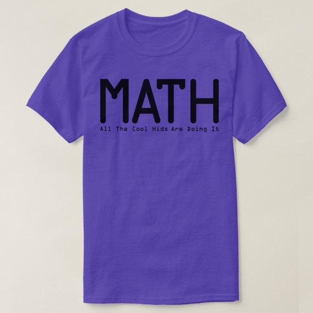 Math gör det roligt. t shirt (Design framsida)