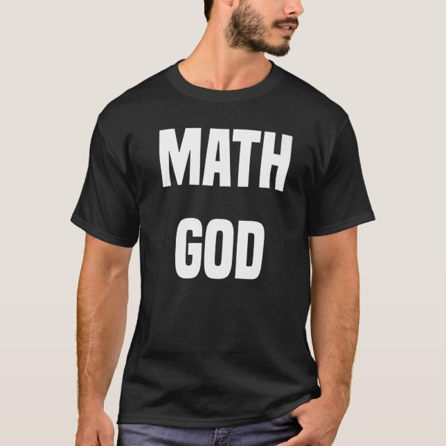 Math Gud T Shirt (Framsida)