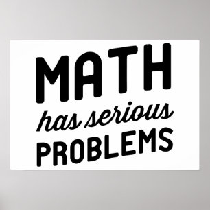 Math har allvarligt problem poster
