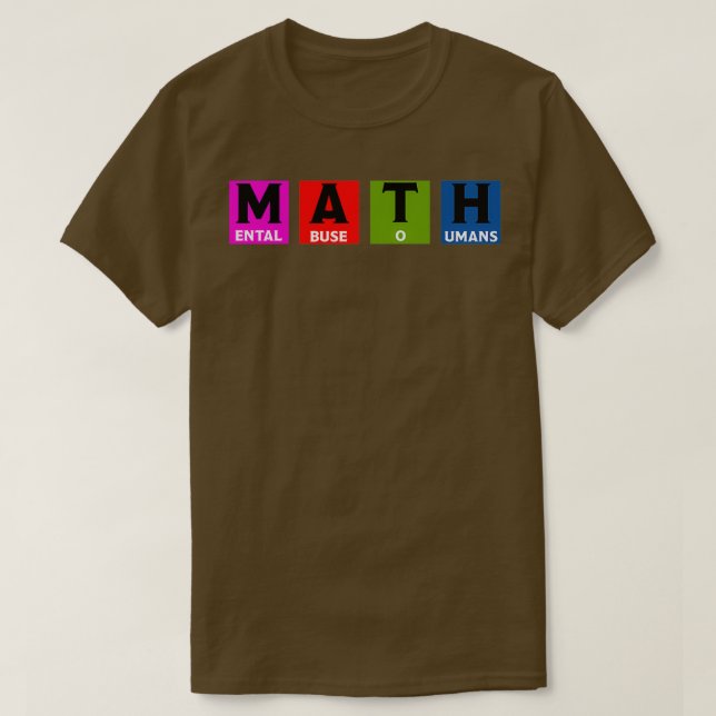 Math Haters Math Classes Gifts for Boys and Girls T Shirt (Design framsida)