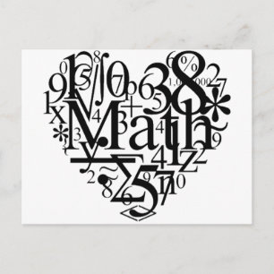 Math Heart Vykort