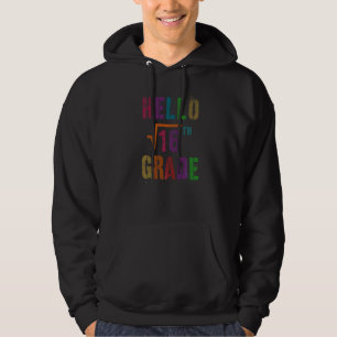 Math Hej 4:e klass kvadratrot 16 stud lärare S Hoodie