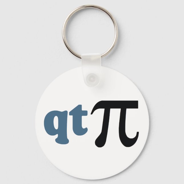 Math Humor - Cute Tee Pi Nyckelring (Framsida)