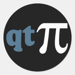 Math Humor - Cute Tee Pi Runt Klistermärke
