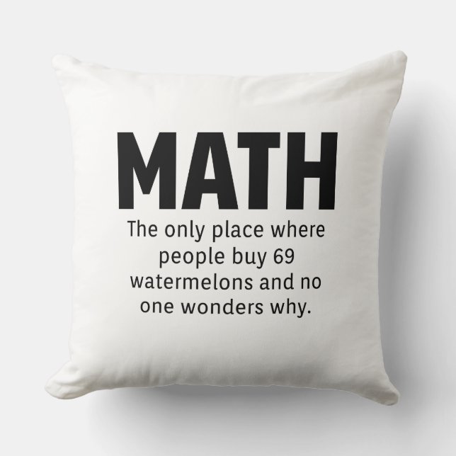 Math Humor Kudde (Framsida)