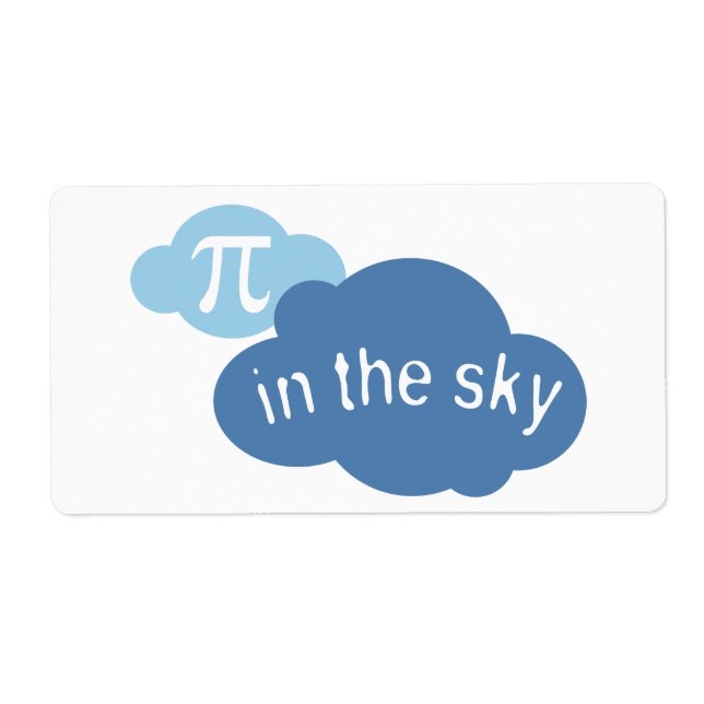 Math Humor Pi i Himlar! Fraktsedel (Framsidan)