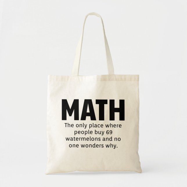 Math Humor Tygkasse (Framsidan)